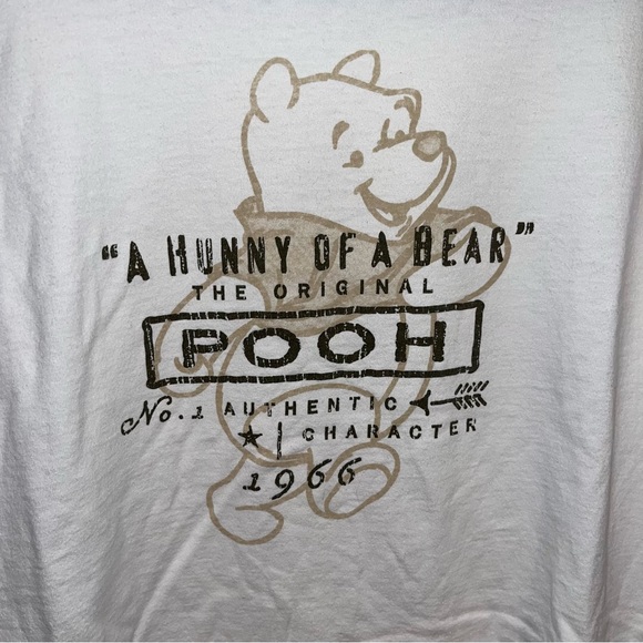 Vintage 90s Disney Winnie The Pooh Cartoon Graphic Tee no size tag tag 21”X 25” - Picture 8 of 8
